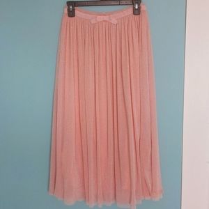Cherokee tulle pink maxi skirt